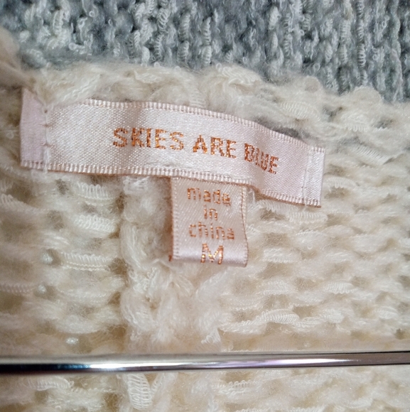 Skies are Blue drop shoulder open cardigan with patch pockets women's size M - Picture 5 of 9